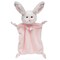 Bearington Collection Baby Wee Cottontail, 8 x 7 Inch Small Bunny Stuffed Animal, Infant Security Blanket, Pink Bunny Lovey for Girls